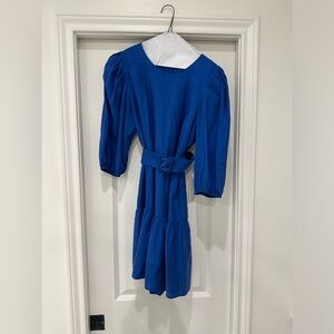 Beautiful blue dress with belt